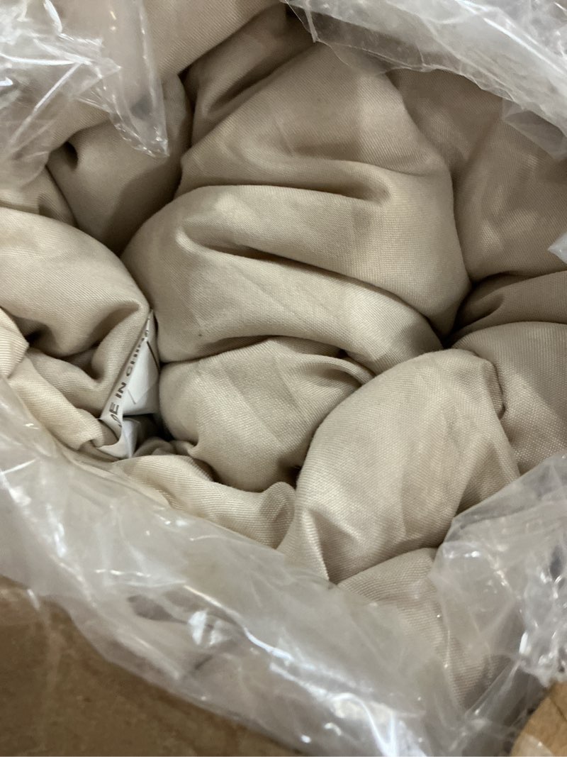 Condition photo showing Good Condition for Homelike Moment Queen Comforter Set with Sheets, 7 Piece Beige Comforter Set Queen Size, Full Size Bed in a Bag Lightweight and Machine Washable Beige Queen/Full