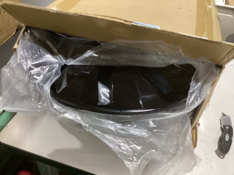 Condition photo showing As Is for hubcap wheel cover replacement r17 hub caps universal-fit steel wheel rim cover abs material exterior accessories for most car truck suv -set of 4?17-inch?black? tt-black 17-inch