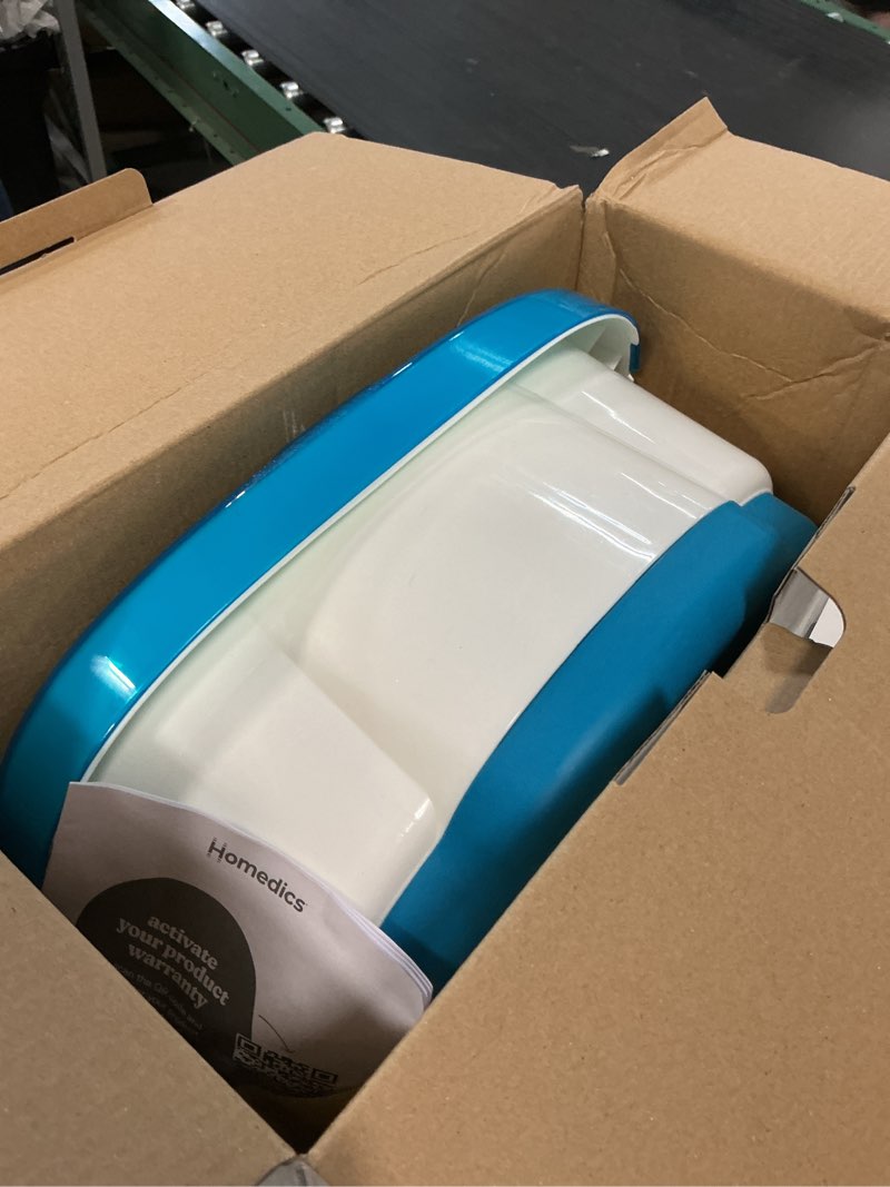 Condition photo showing Good Condition for homedics bubble mate foot spa, toe touch controlled foot bath with invigorating bubbles and splash proof, raised massage nodes and removable pumice stone