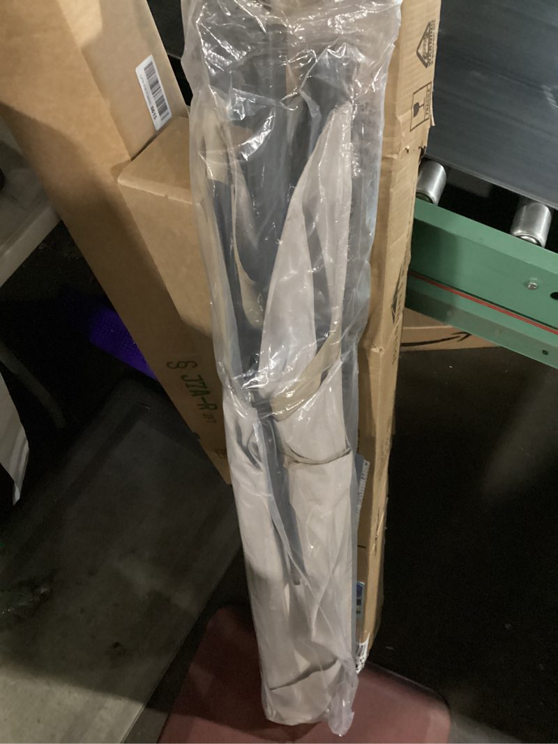 Condition photo showing New/Like New for blissun 7.5 ft patio umbrella, yard umbrella, outdoor market umbrella with push button tilt crank (tan)