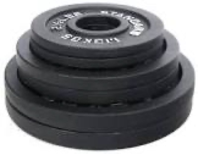 balancefrom cast iron olympic 2-inch plate weight plate for strength training and weightlifting, 210
