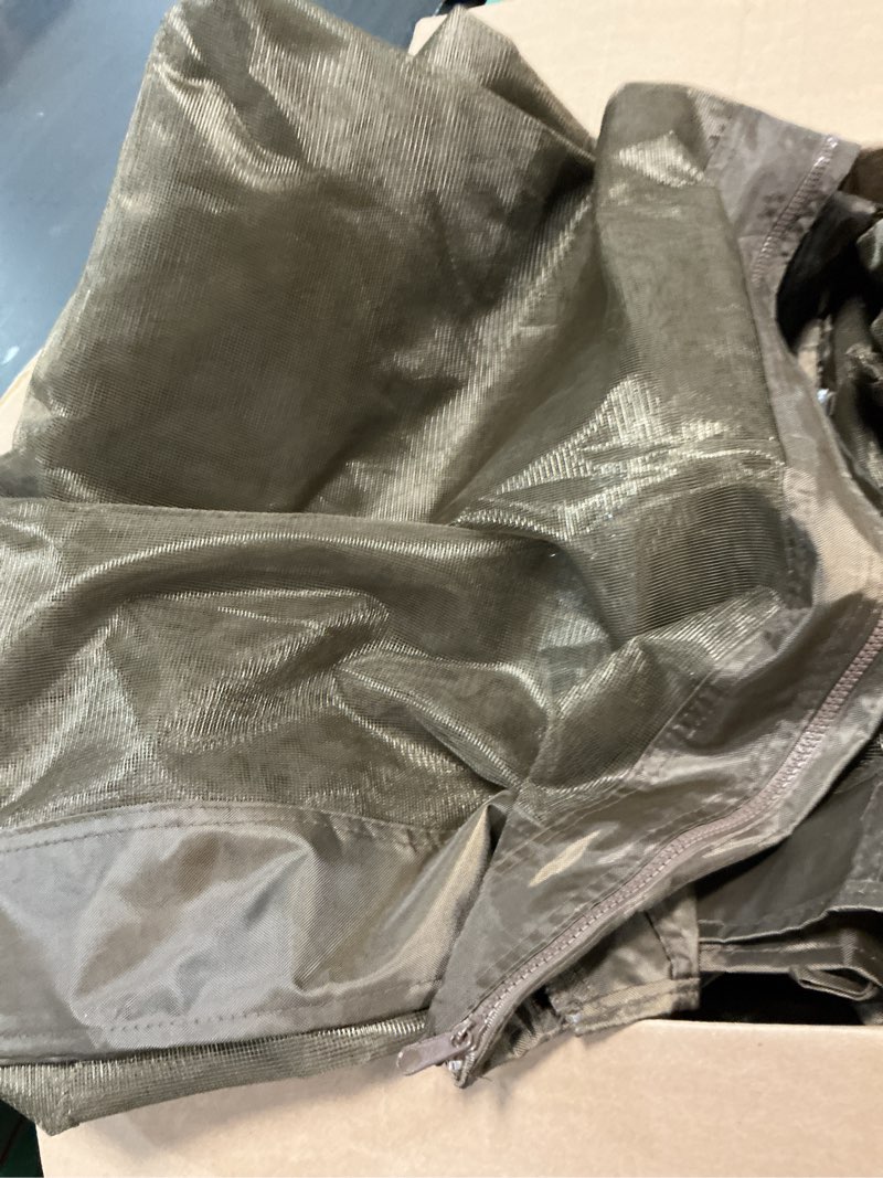 Condition photo showing Good Condition for gazebo replacement mosquito netting outdoor universal gazebo canopy 4-panels screen sidewalls with zipper for patio garden (coffee, 10x12) coffee 10x12