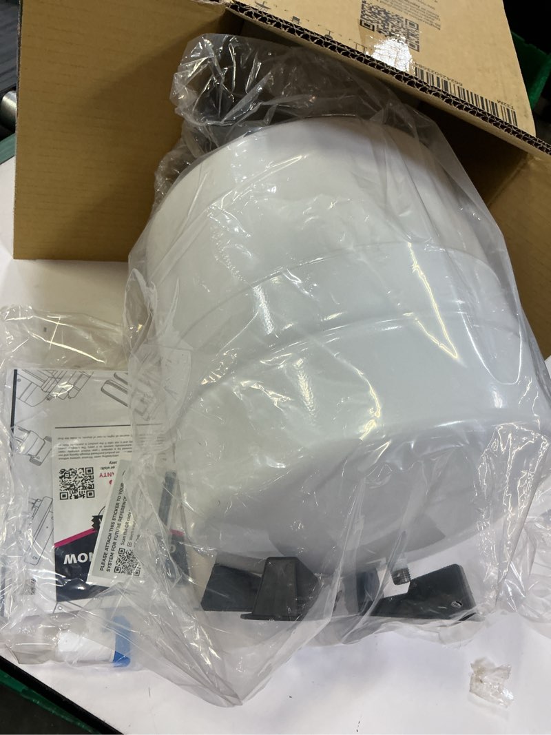 Condition photo showing New/Like New for ispring t32m pressurized water storage tank with ball valve for reverse osmosis ro systems, 4 gallon, 1/4" tank valve included, white 4 gallons