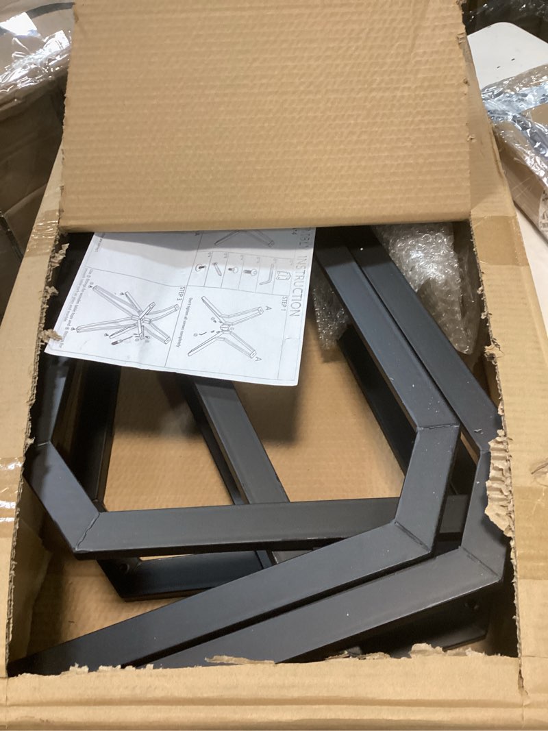 Condition photo showing Good Condition for 30 Inch Metal Table Base with Suction Cups, DIY Coffee or Dining Table Legs Fits Glass, Marble, Wood Tops (Black, 30 inch) Black 30 inch