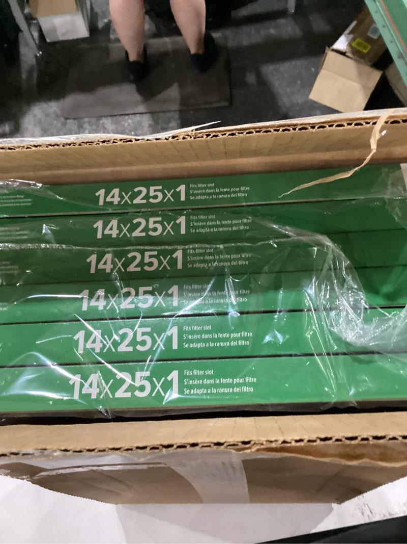 Condition photo showing New/Like New for filtrete 14x25x1 ac furnace air filter, mpr 700, merv 8, tough on pollen, easy on airflow, 3-month pleated 1-inch electrostatic air cleaning filter, 6-pack (actual size 13.81 x 24.81 x 0.81 in)