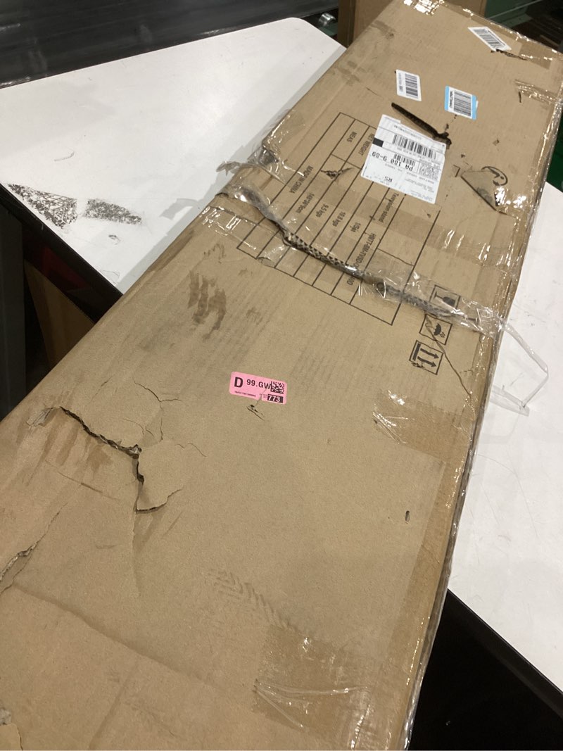 Condition photo showing Good Condition for HollyHOME Bamboo TV Stand with Storage for TVs up to 65'', Modern Entertainment Center with 2 Open Shelf, Accent Media Console Table for Living Room, Bedroom, 55"(L), Walnut