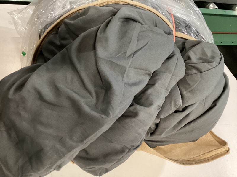 Condition photo showing As Is for ROSGONIA Charcoal Grey Twin/Twin XL Comforter Set for Girls Boys, 1 Dark Gray Comforter & 1 Pillowcase, Lightweight Kids Comforter Soft Dorm Bedding Twin/Twin XL Comforter 66"x90" Charcoal Gray