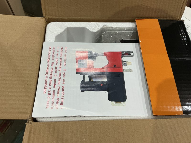 Condition photo showing Good Condition for bag sewing machine -2s/bag heavy duty portable stitching machine for woven bags, non-woven fabrics, leather !warehouse & farm packing tool (blue,corded -110v ac) blue corded - 110v ac