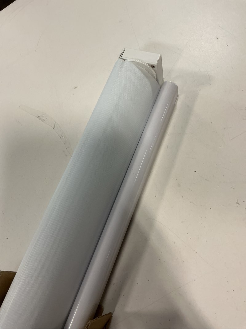 Condition photo showing As Is for Kokorona Zebra Blinds Roller Shades Cordless Window Blinds with Valance Cover, Day and Night Sheer Shades Dual Layer Fabric for Light Control Light Filtering Privacy, White, 25" W X 72" H 25"W x 72"H White