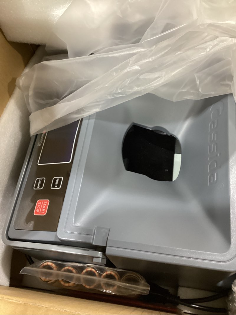 Condition photo showing Good Condition for Cassida C300 Professional USD Coin Counter, Sorter and Wrapper/Roller, 300 coins/min, with Quickload and Printing-Compatible,Gray C300 - 300 coins/ minute + extra features
