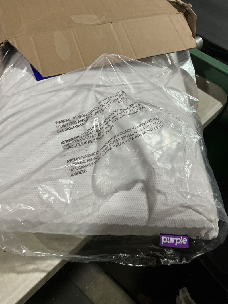 Condition photo showing Good Condition for purple gridcloud pillow – down-alternative pillow, gelflex® grid for soft support & pressure relief for side sleepers– always-fluffy silicone-coated fill– breathable moisture-wicking cover - standard