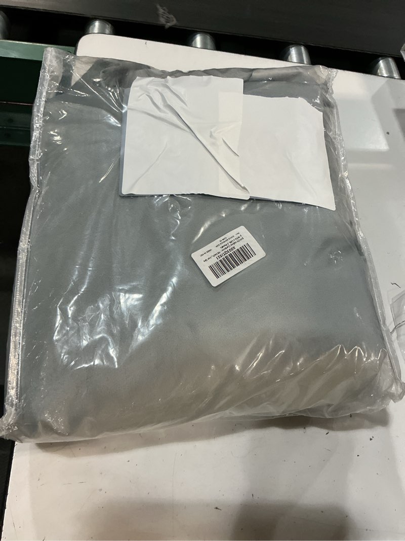 Condition photo showing Good Condition for dwcn velvet curtains - 96 inches long super soft luxury grommet tieable window treatments room darkening privacy protect drapes for bedroom living room home decor, sliver grey, w52 x l96, 2 panels 52"w x 96"l (pack of 2) sliver grey