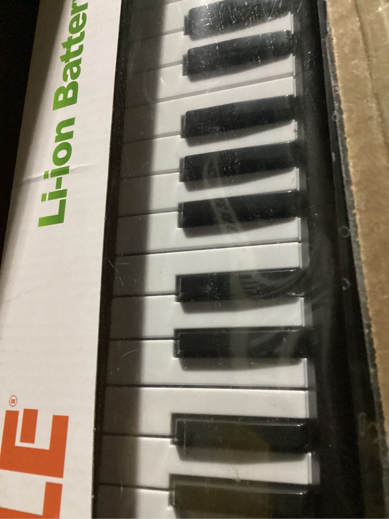 Condition photo showing New/Like New for pyle electric keyboard piano 49 keys - portable digital musical karaoke piano keyboard - 8 rhythms 16 tones, stereo speakers, rechargeable battery - wired microphone - beginners kids adult black 52 demos