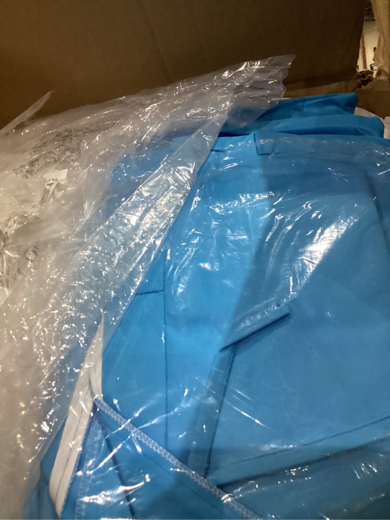 Condition photo showing Good Condition for l’agraty outdoor chair cushions for patio furniture?24" x 24" deep seat cushions with backrest for couch sofa chair - waterproof fade-resistant patio cushion (set of 4,bright blue) bright blue 4