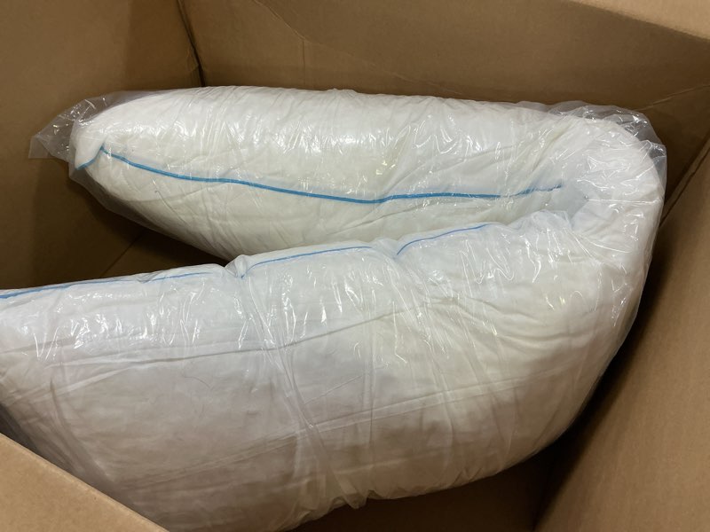 Condition photo showing Good Condition for YZ HOME Long Body Pillow for Adults - Firm Body Pillow Insert with Shredded White Memory Foam, Adjustable Height, Soft Support for Side Sleeping, Pregnant Women, Washable White 20x54 Inch