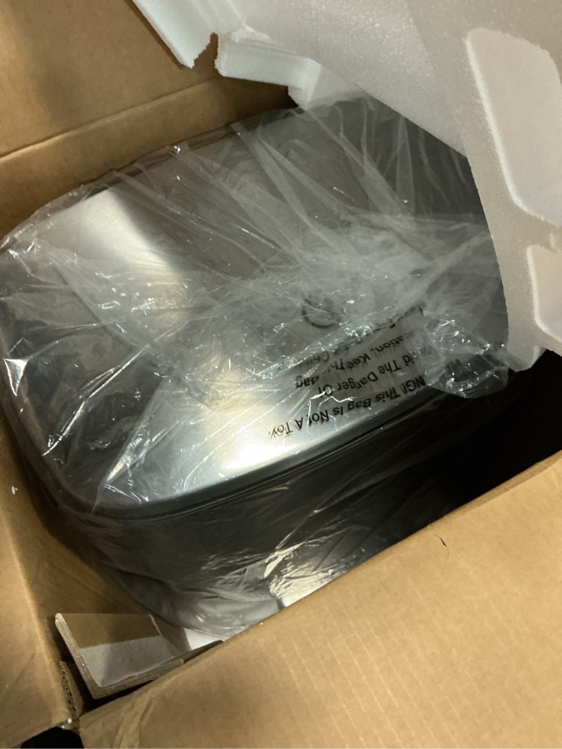 Condition photo showing Good Condition for garvee step-on stainless steel kitchen trash can - 13 gal / 50 l large capacity, rustproof metal garbage bin with soft close lid, removable inner bucket & rear handle stainless steel 13.2 gal