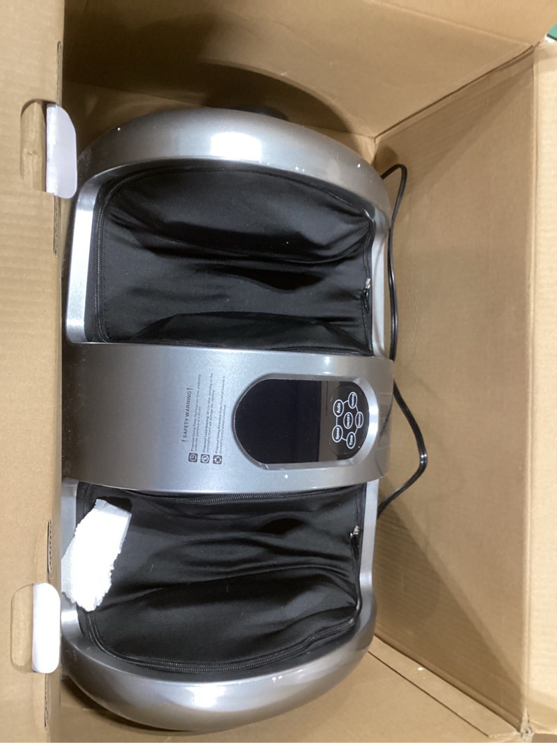 Condition photo showing Good Condition for tisscare shiatsu foot massager with heat: fsa hsa eligible foot massager for neuropathy, plantar fasciitis and pain relief-massage feet/leg/calf/ankle at home/office, gifts for women and men(gray)