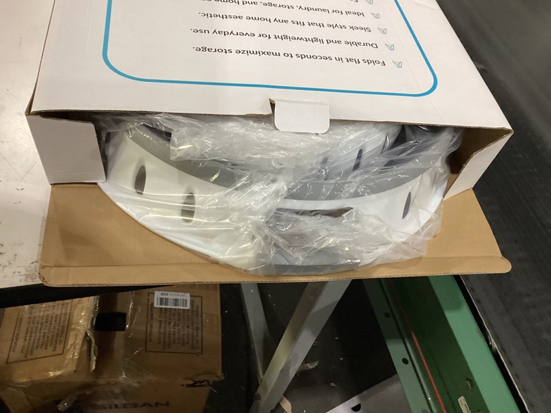 Condition photo showing New/Like New for ONYX Model – Large Collapsible Laundry Basket, Foldable Plastic Laundry Hamper with Handles, Space-Saving Waterproof Clothes Bin for Home, Bedroom, Bathroom or Laundry Room – 45L