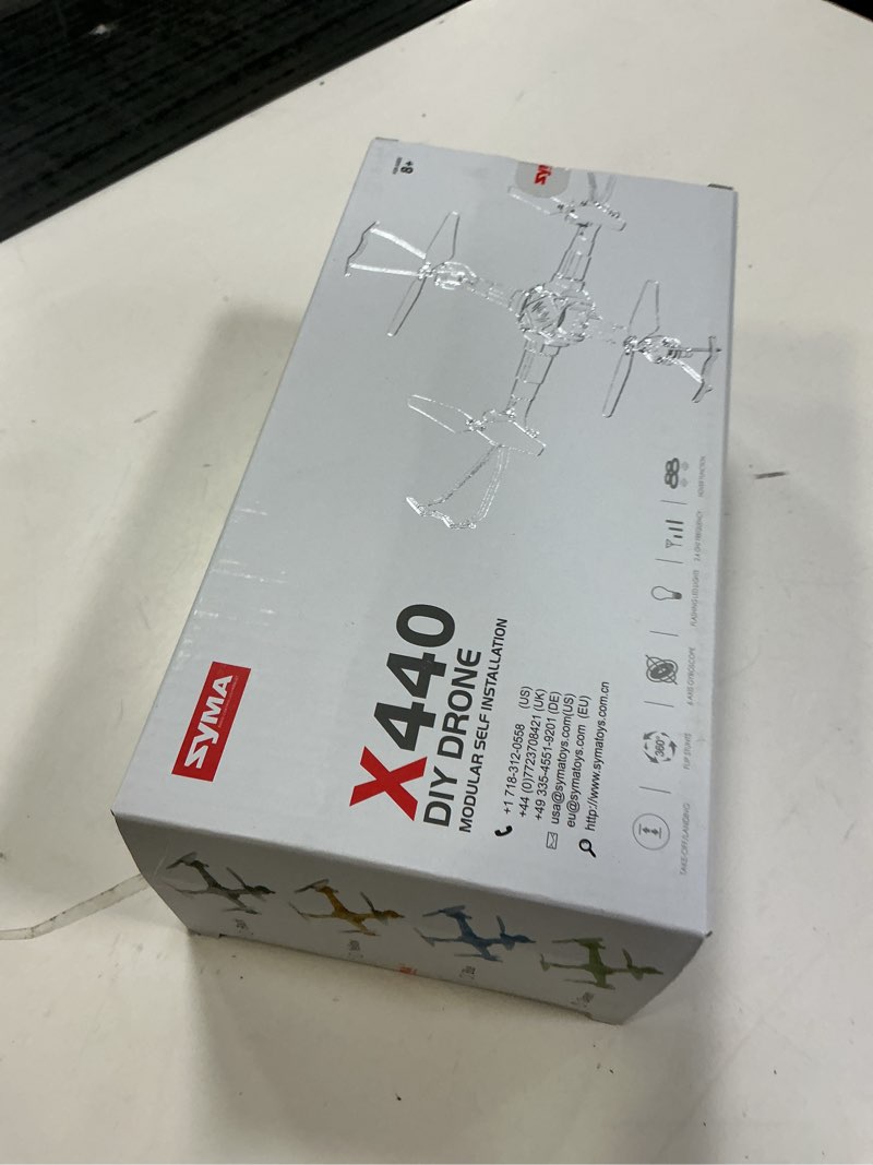 Condition photo showing New/Like New for SYMA Kids Drone with 7-Color LED Light, X440 Indoor Drone for Adults with Altitude Hold, 360°Flip Lightweight RC Helicopter, 2 Batteries Easy to Fly Gift for Kids Beginners Green