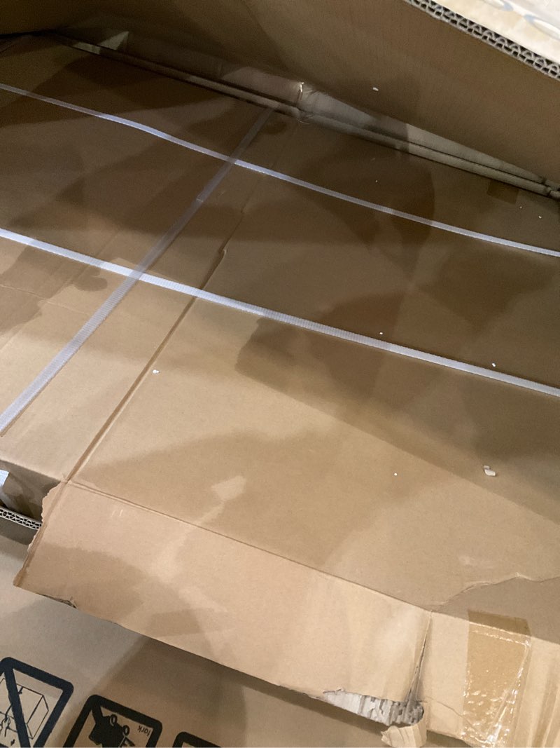 Condition photo showing As Is for shower door 44-48" w * 72" h, polished chrome double sliding shower door with 1/4"(6mm) tempered glass, shower glass door easy to clean polished chrome 48“*72”