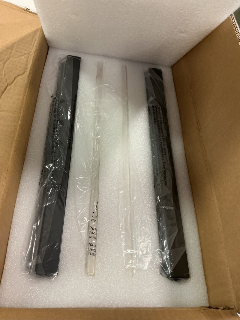 Condition photo showing Good Condition for 14.2in Alabaster Wall Sconces, Large Natural Marble Wall Sconces Set of Two, LED Modern Wall Lamp for Bedroom, Stairs, Living Room, Vanity, Bedside, Hallway ?Black 12W? Black-2pcs