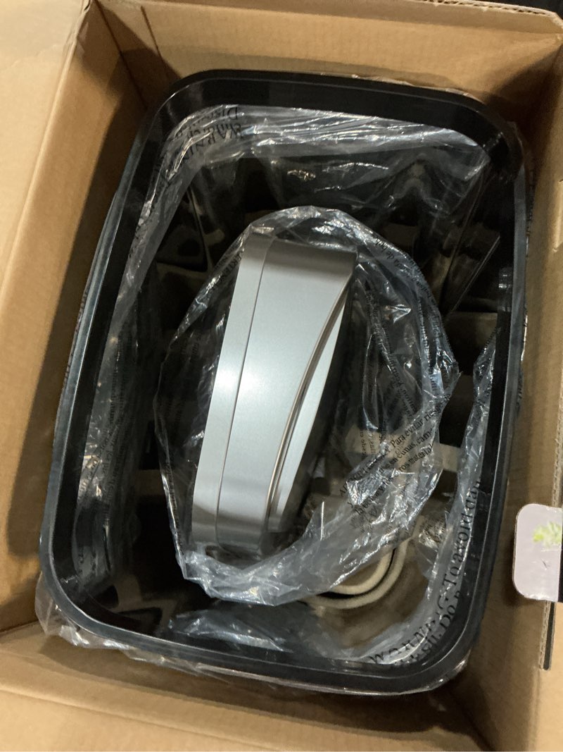 Condition photo showing Good Condition for Ninestars Automatic Touchless Motion Sensor Rectangular Trash Can 13.2 Gallons, 50L, Silver, 13 Gal. 50 L, Silver Trim