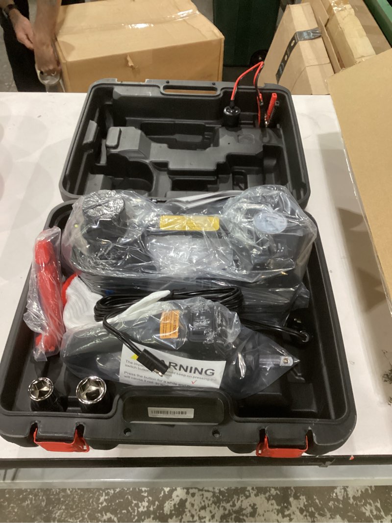 Condition photo showing New/Like New for ROGTZ Electric Hydraulic Car Jack Kit 5 Ton 12V Portable Lift Range 17.7 Inch with Impact Wrench and