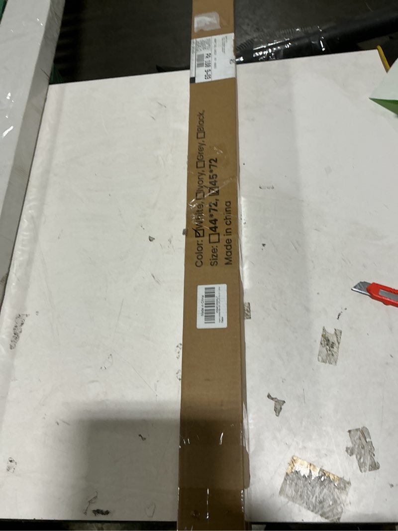 Condition photo showing Good Condition for Cordless Roller Window Shades,100% Black Out Shade for Windows,Thermal Insulated UV Protection Window Blinds,Door Blinds,Blackout Window Shades Pull Down for Home,Office,45" W x 72" H, White 45"W x 72"H White