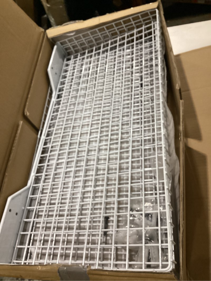 Condition photo showing As Is for Ultrawall Wall Mounted Storage Shelf for Garage, 4 Pack Metal Shelf Rack, Heavy-Duty Wall Organizer Shelves Suitable for Shop, Shed, Garage 23.5inch x 12inch(White)