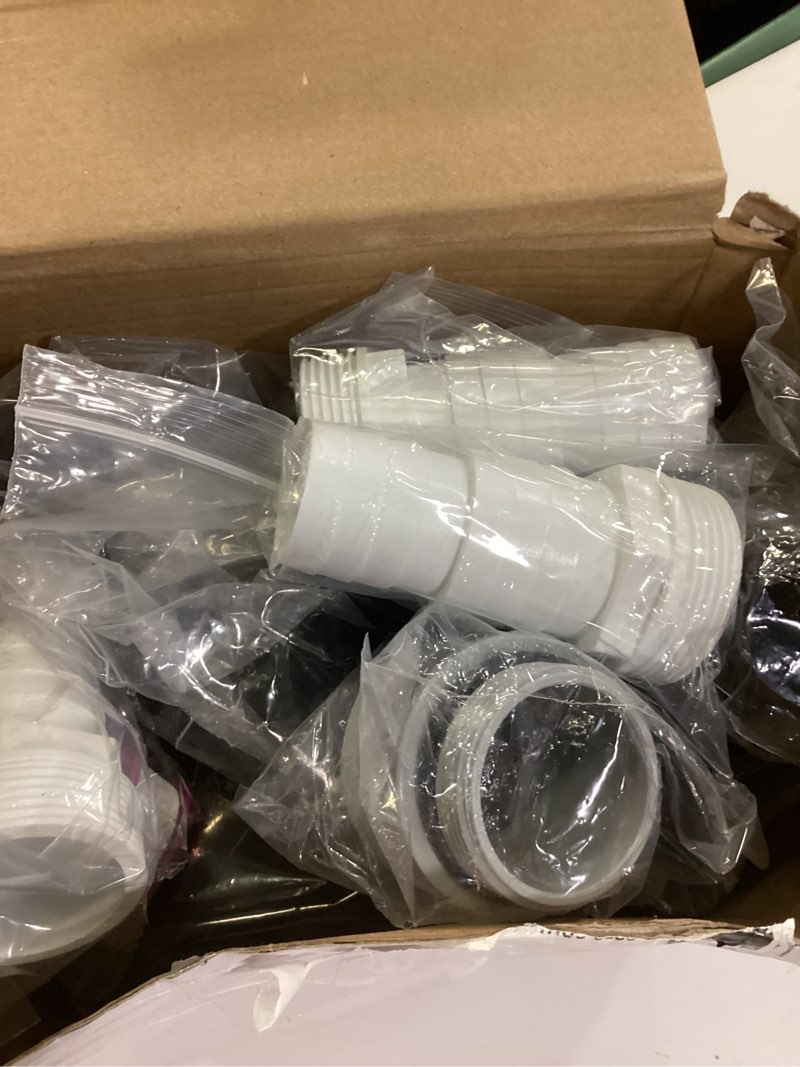 Condition photo showing New/Like New for doublefill 3 way swimming pool diverter valve compatible with 263037 hose adapter with hose clamps replacement slip valve filter hoses conversion kit with seal ring for 1 1/2'' to 2'' filter ports