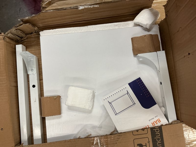 ODK 55 Inch Bar Table, Bar Height Pub Table, Counter Height Bar Table, Rectangular High Top Kitchen & Dining Counter Tables with Sturdy Legs & Easy-to-Clean Top, Indoor use, White 55 Inch White