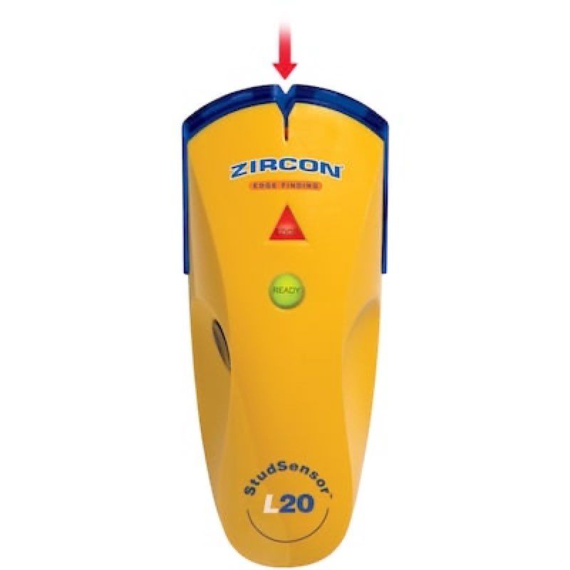 zircon studsensor l20 stud finder 0.75-in scan depth wood stud finder