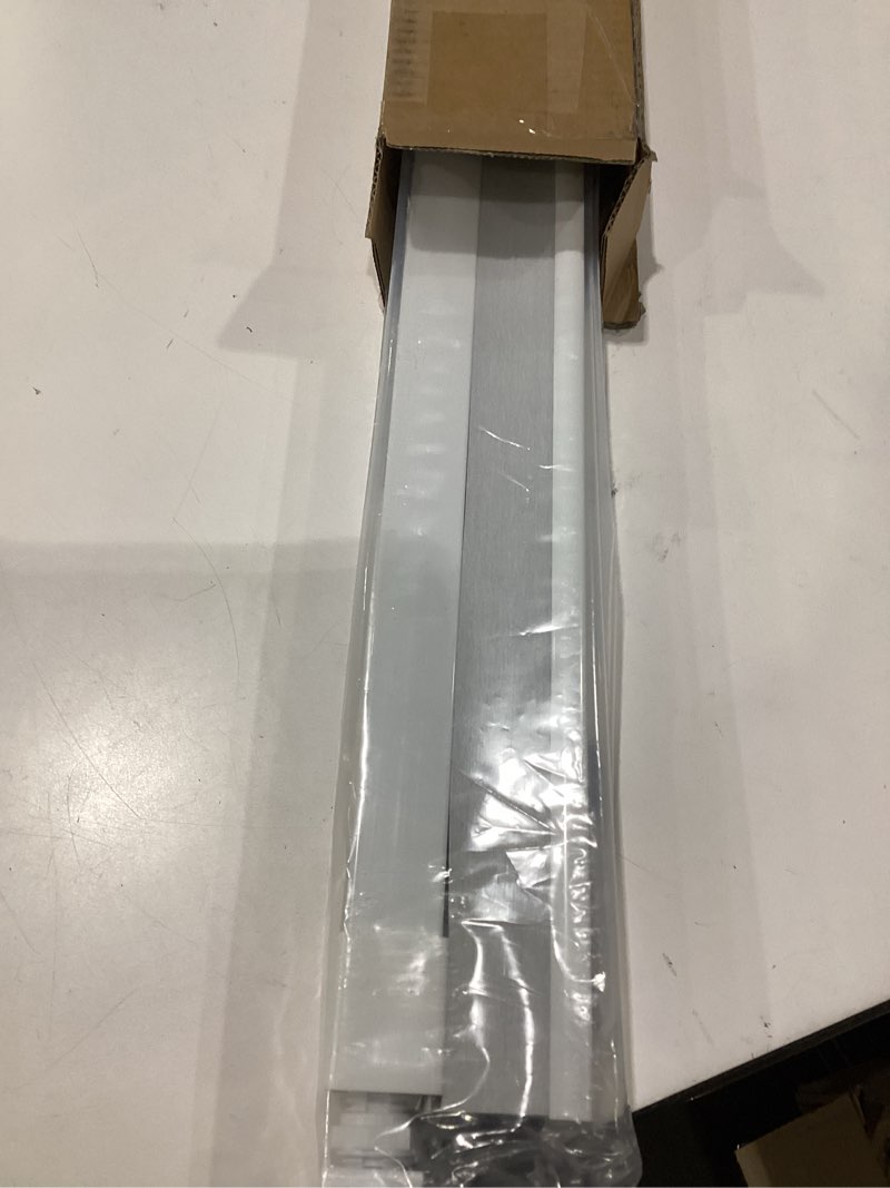 Condition photo showing Good Condition for lazblinds cordless cellular shades, no tools no drill blackout honeycomb shades pleated blinds for windows, 44'' w x 48'' h, silver white blackout-silver white 44'' w x 48'' h