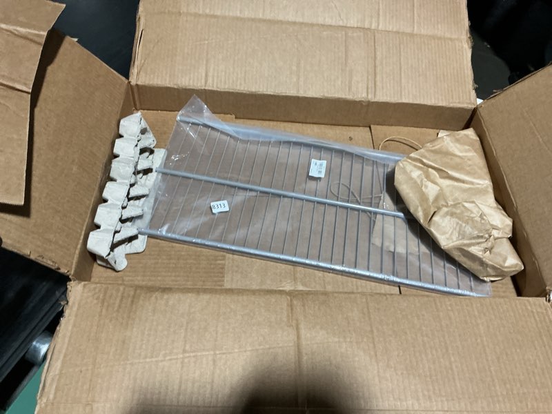 Condition photo showing Good Condition for W10838313 Wire Shelf Replace W10837264 W10581579 Compatible with Frigidaire Whirlpool Freezer Wire Shelf WZF34X16DW, WZF34X18DW, GAFZ30FDGB (24.5x11.6)