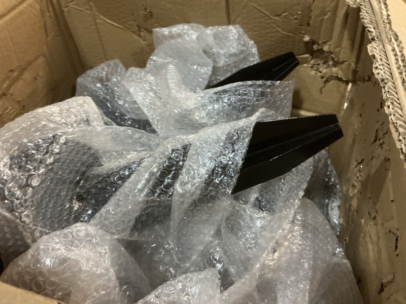 Condition photo showing New/Like New for ladech 16? no-dig 4×4 ground spike post anchors – powder-coated steel, includes 4 corner screws – heavy-duty ground anchors for fence, mailbox & deck posts (4 pcs - black)