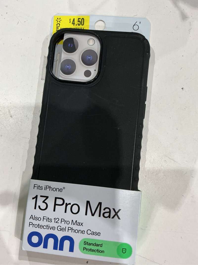 Condition photo showing New/Like New for onn protective gel phone case for iphone 16e / iphone 15 / iphone 14 / iphone 13 - black