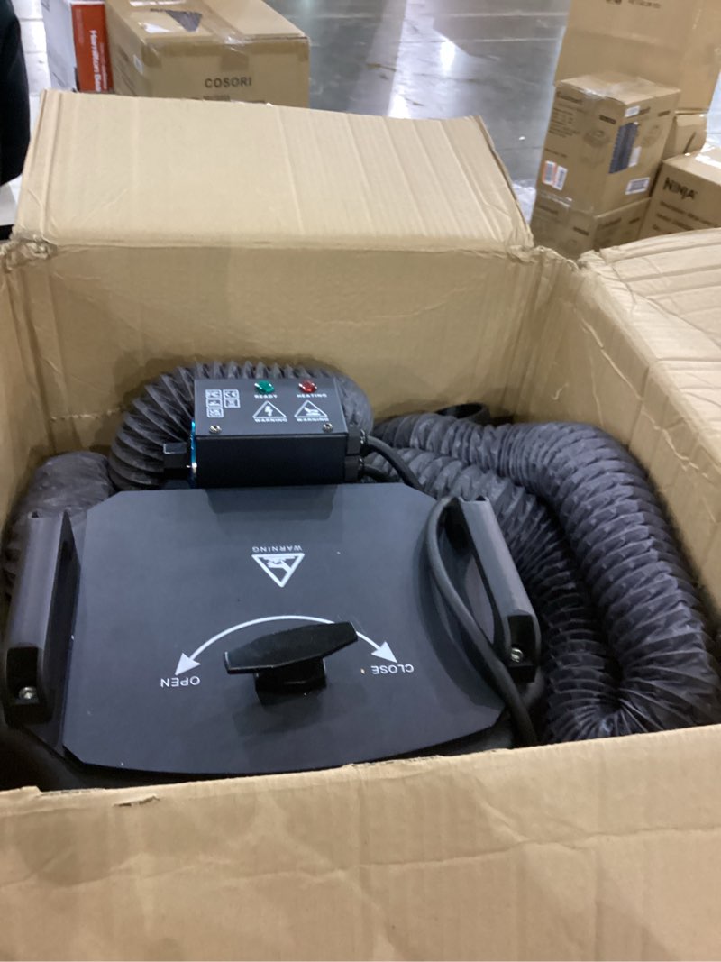 Condition photo showing As Is for Low Lying Fog Machine with Tube, 1500W Water Based Ground Fog Machine with Wireless Remote, DMX 512, Manual Control - Ideal for Weddings, Halloween, Parties, DJs, and Stage Performances XG-02/1500W