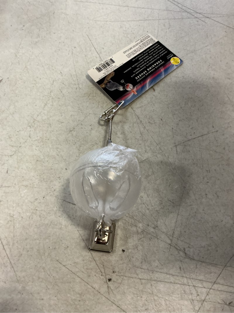 Condition photo showing New/Like New for Featherland Paradise | Creative Foraging Systems Hanging Foraging Sphere & Kabob with Stainless Steel Bell, Interactive Bird Treat Toy