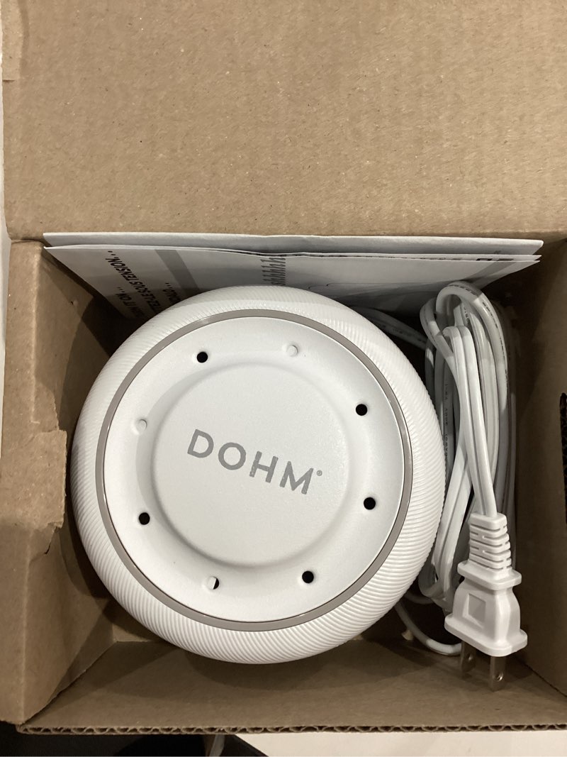 Condition photo showing As Is for yogasleep dohm (white/gray) the original white noise machine, relaxing natural sound from a real fan, sleep aid & noise cancelling for adults & baby, office privacy & meditation, baby registry 1 count (pack of 1) white/gray