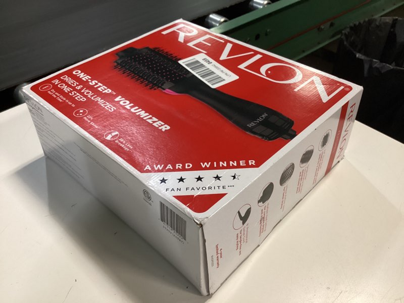 Condition photo showing New/Like New for revlon one-step volumizer hair dryer and styler – easy salon-style blowouts – less frizz, more shine, and reduced heat damage, for all hair types and lengths (black) black 1.0 volumizer