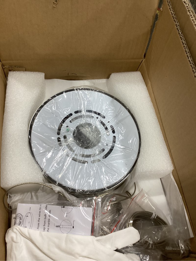 Condition photo showing As Is for 5 Lights Foyer Chandeliers for High Ceilings Raindrop Crystal Ball Chandelier Dimmable LED Entryway Pendant Light Hanging for Dining Room Kitchen Island Hallway, Include Bulbs (Black) 5 Light Black Canopy