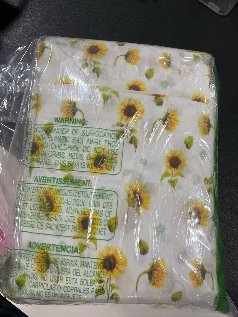 Condition photo showing Good Condition for floral sheet set queen, sunflower printed bed sheets queen, brushed microfiber fitted sheet with 15" deep pocket,yellow flower sheet & pillowcase sets