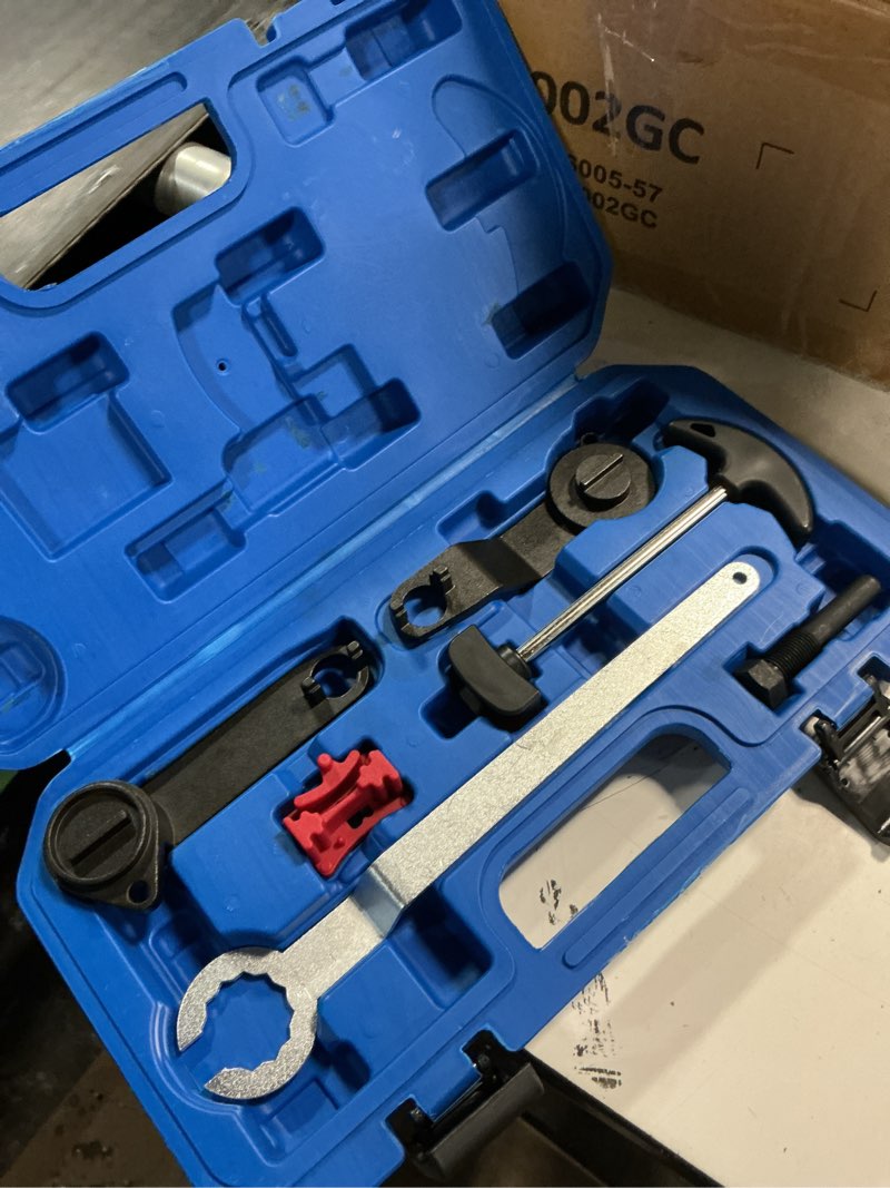 Condition photo showing Good Condition for engine camshaft tool set, 6pcs timing belt tool kit for vag ea211 1.0l 1.2l 1.4l 1.6l fsi tsi tfsi petrol engine compatible with vw audi a3 /golf 7/new jetta/skoda/santana/lavida