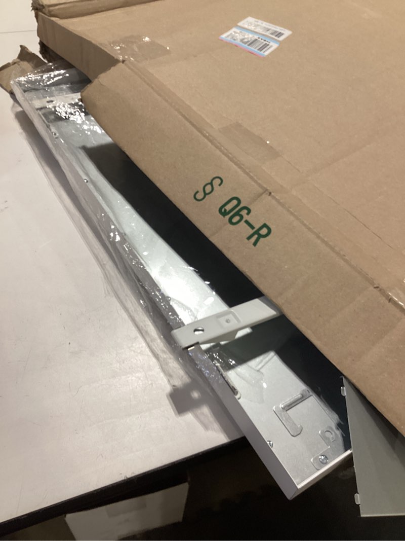 Condition photo showing As Is for Lithonia Lighting CPANL 2x2 LED Flat Panel Light, 2 ft. by 2 ft. LED Light Panel, Ceiling Lighting Fixture, 3300 Lumens, 3500K/4000K/5000K Switchable CCT, Includes Direct Ceiling Mount Bracket, White 2-Foot X 2-Foot 3300 Lumens Switchable White