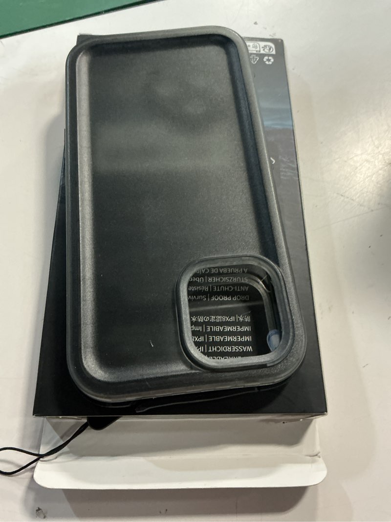 Condition photo showing Good Condition for sportlink full cover for iphone 12 pro max waterproof case 6.7 black | built in screen protector,heavy duty,military rugged shockproof dropproof,dustproof,camera protective,ip68 underwater black iphone 12 pro max ( 6.7 )