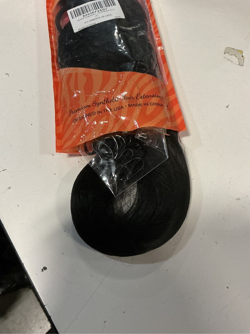 Condition photo showing Good Condition for SEIKEA Upgraded Long Braid Ponytail Extension with Elastic Tie Straight Sleek Wrap Around Braid Hair Extensions Ponytail Natural Soft Synthetic Hairpiece Black 30 Inch (After Braided 27 Inch) 1PCS 30 Inch (After Braided 27 Inch) 160 Gram Black