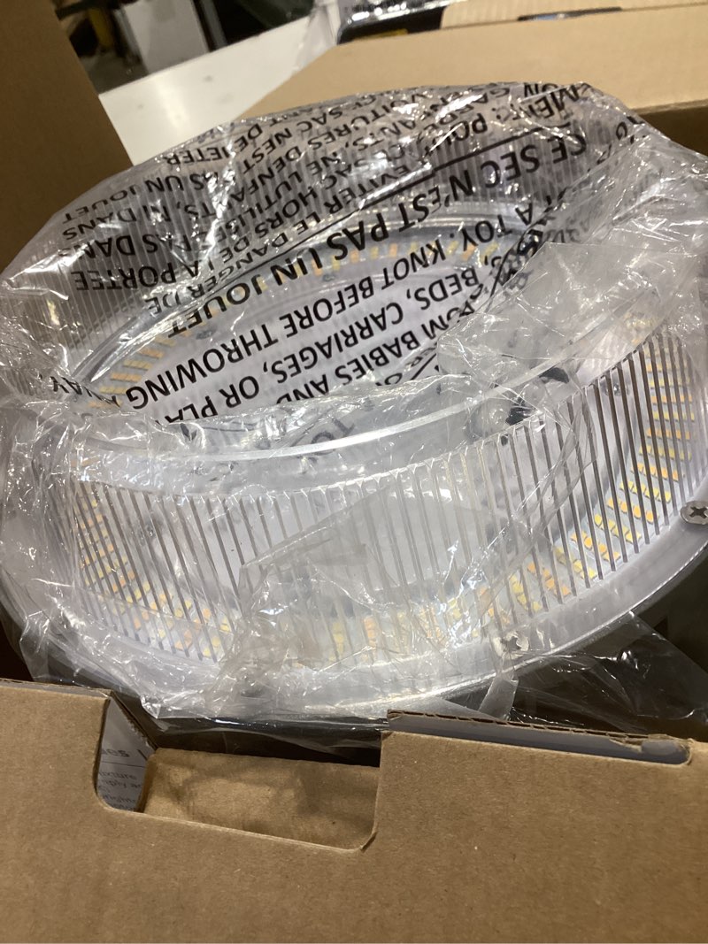 Condition photo showing As Is for lithonia lighting 175-watt equivalent integrated led gray area light with switchable color temperatures