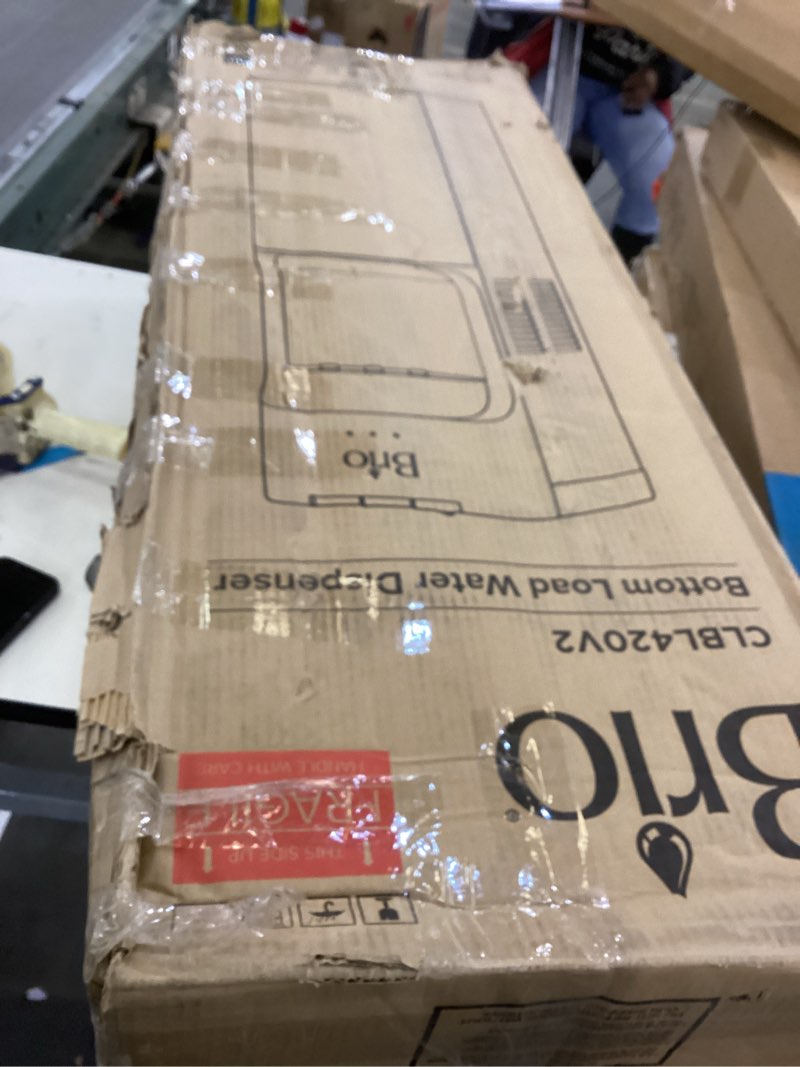 Condition photo showing Good Condition for Brio Bottom Loading Water Cooler Dispenser for 5 Gallon Bottles - 3 Temperatures with Hot, Room & Cold Spouts, Child Safety Lock, LED Display with Empty Bottle Alert, Stainless Steel