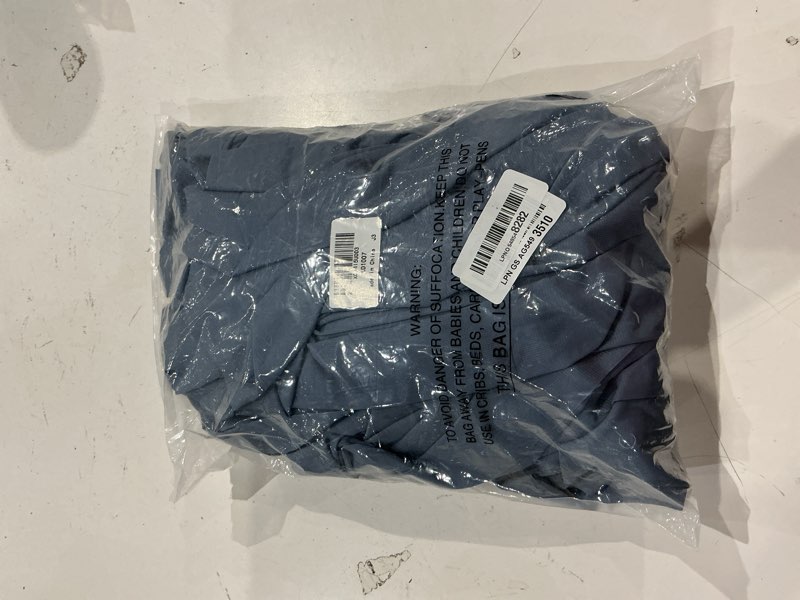 Condition photo showing As Is for siinvdabzx 2 panels wedding arch draping fabric 30" x 20ft dusty blue sheer chiffon fabric outdoor extra long decorative drapery fabric for party ceremony ceiling curtain backdrop 30"w x 240"l (pack of 2) dusty blue