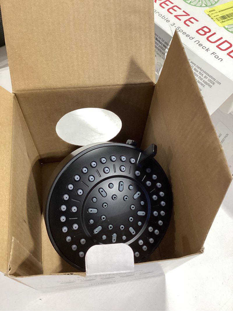 Condition photo showing Good Condition for better homes & gardens 5-spray filtered matte black shower head with quick change filter 